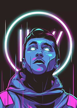 Tyler Joseph Purple Neon