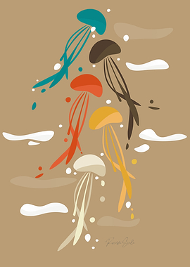 Jellyfish ascend the sky