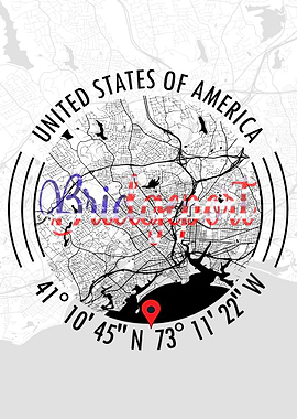 BRIDGEPORT USA Map