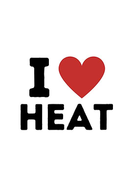I Love Heat Simple Heart