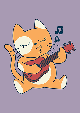 Cat Ukelele music design