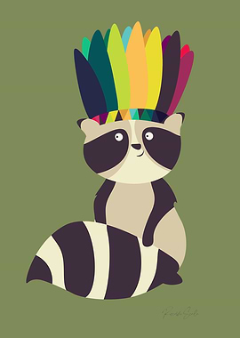 Meeting an indian raccoon