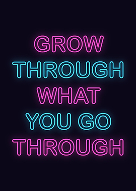 Neon Motivation Quote