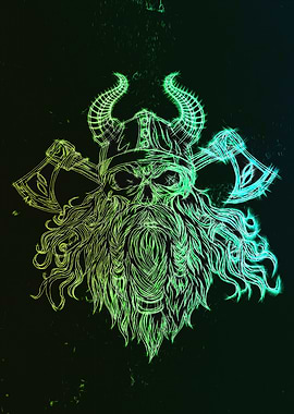 Glowing Viking Design