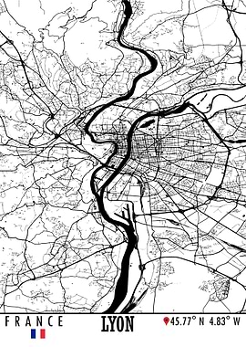 Lyon France Map