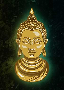 Glowing Buddha Design