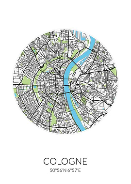 Cologne Circle City Map