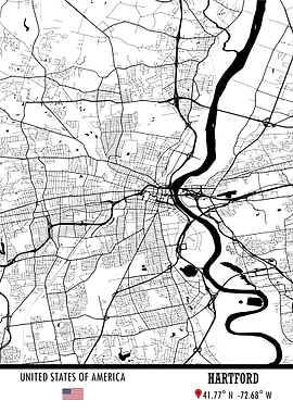 Hartford USA Map