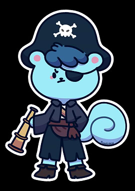 Pirate Squirrel treasure h