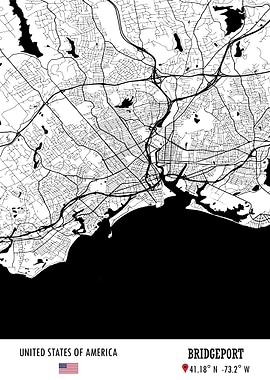 BRIDGEPORT USA Map
