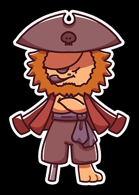 Pirate Captain Leo treasur