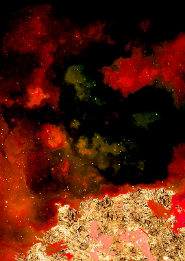 100 Starry Nebula in Space