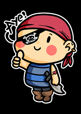 Pirate Ship Skull Captain