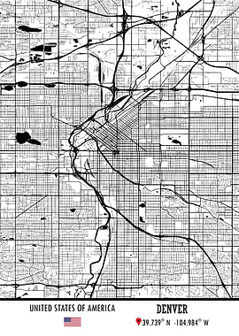Denver USA Map
