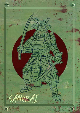 samurai on plate