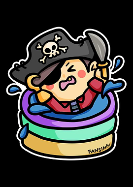 Pirate screaming skull kid