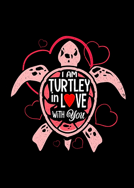 Sea Turtle Turtley In Love