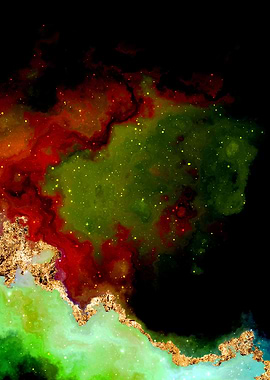 100 Starry Nebula in Space