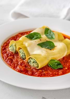 Spinach and Ricotta Cannel