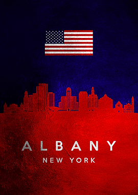 Albany New York Skyline