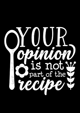 Is not part of the recipe