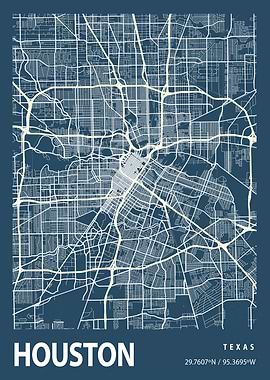 Blueprint map Houston