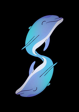 Beautiful dolphin animal