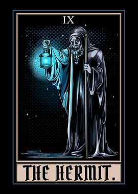 The Hermit Tarot Card Goth