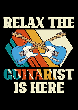 The guitarist is here