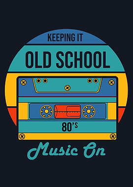 Old School Music Cassette