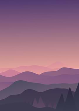 flat sunrise the mountain