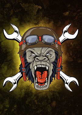 Biker Gorilla Design