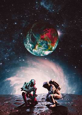 Spaceman Space Robot Scifi