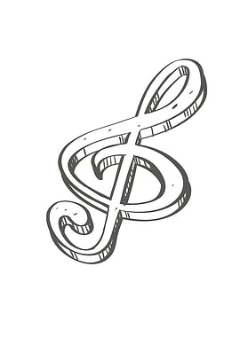 Treble Clef Illustration