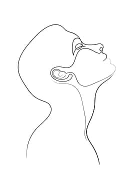 Looking Up Line Portrait