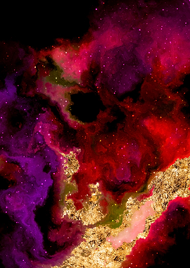 100 Starry Nebula in Space