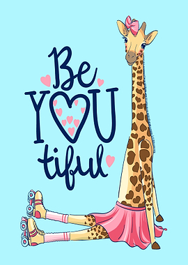 Beautiful Giraffe Girl