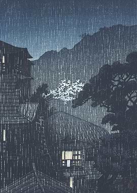 Spring Rain At Tochinoki