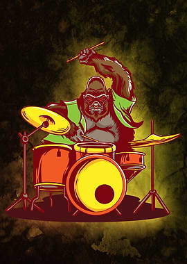 Gorilla Drummer