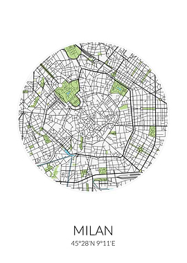 Milan Circle City Map