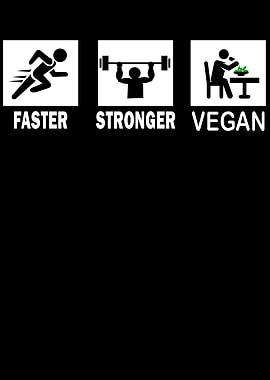 Faster stronger vegan