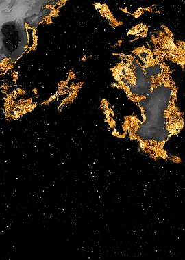 100 Starry Nebula B and W