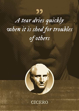 A tear dries quickly when