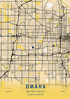Omaha Yellow City Map