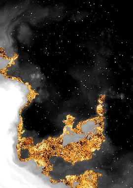 100 Starry Nebula B and W