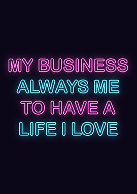 Neon Motivation Quote