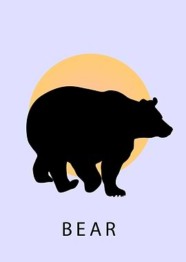 Silhouette of Bear