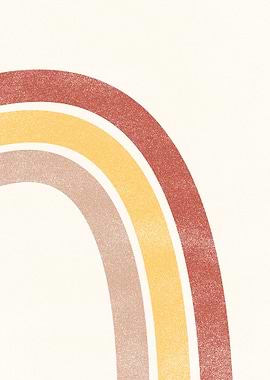 Minimalist modern rainbow