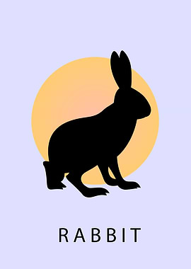 Silhouette of Rabbit