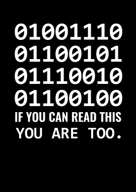 Nerd Computer Binary Code